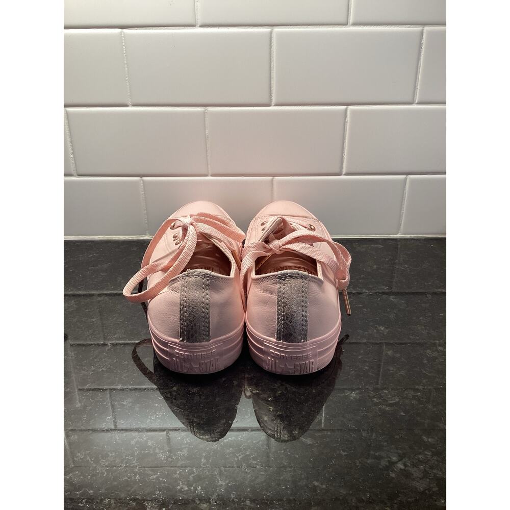 Converse Women Leather Chuck Taylor All Star Low Lux Sneaker Shoes Pink MEN5/WO7 - Picture 6 of 10